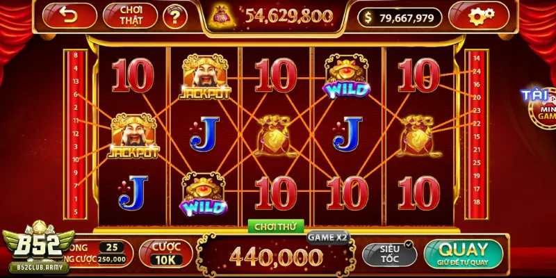 Đôi nét về game slots Thần Tài B52club